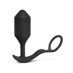 b-Vibe Snug & Tug Vibrating and Weighted Silicone Plug & Cock Ring