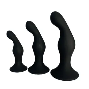 Black Triple Butt Plug Set